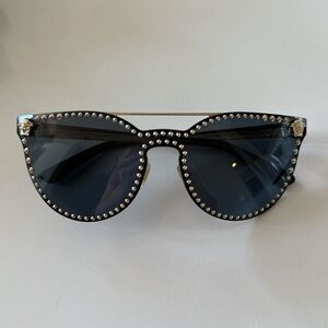 Black and Gold Versace Sunglasses